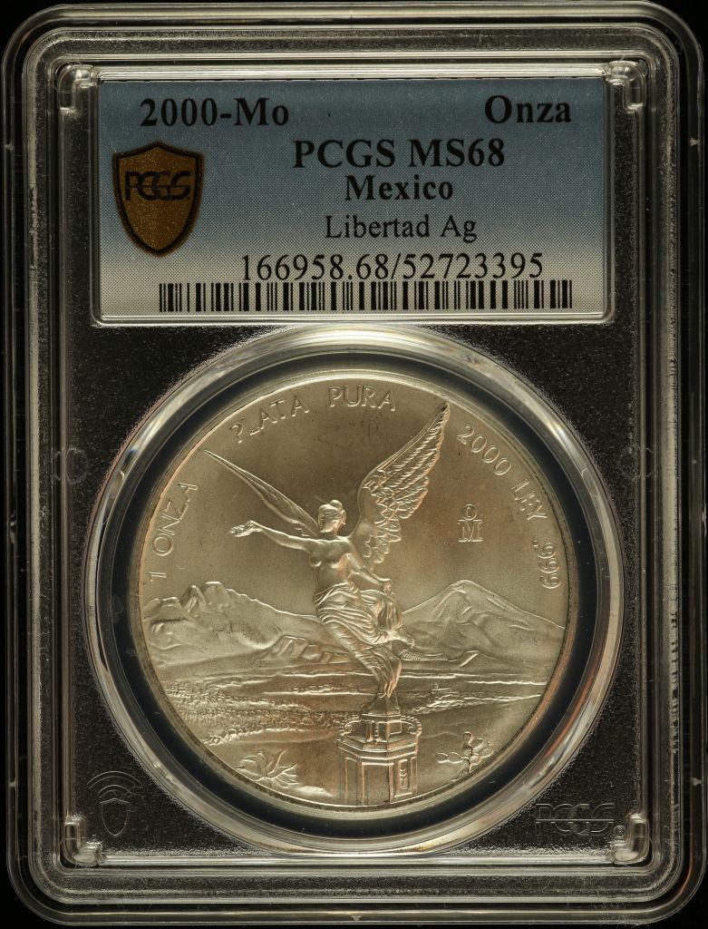 Modern Silver & Minors Onza 2000 Mo PCGS MS68 0149620