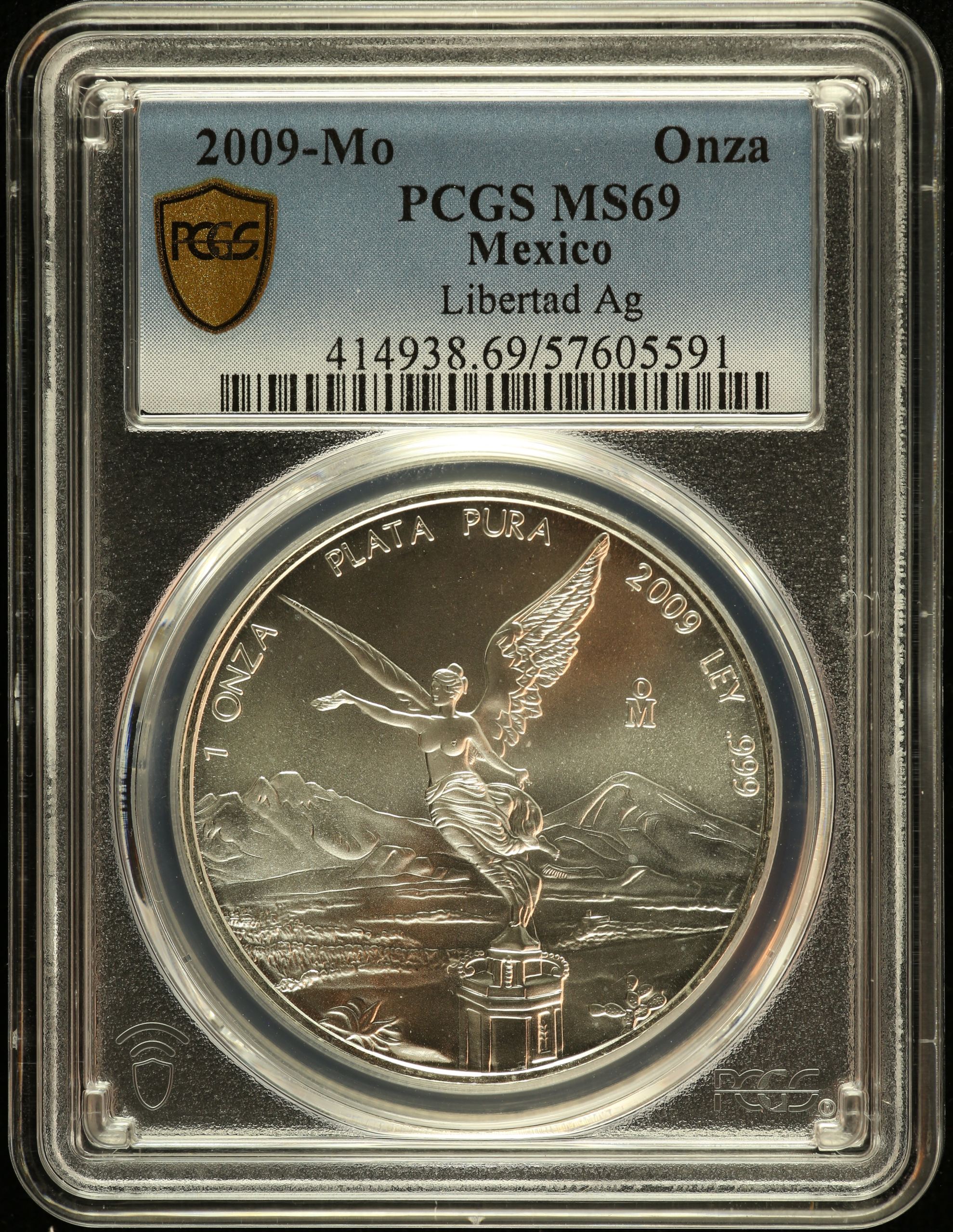 Modern Silver & Minors Onza 2009 Mo PCGS MS69 0147581