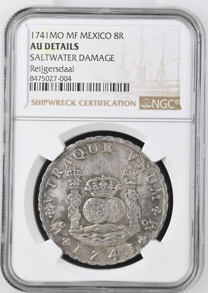 Colonial Silver & Minors Reijgersdaal (1747) 8 Reales 1741 Mo MF NGC AU Details 0150241Colonial Silver & Minors Reijgersdaal (1747) 8 Reales 1741 Mo MF NGC AU Details 0150241