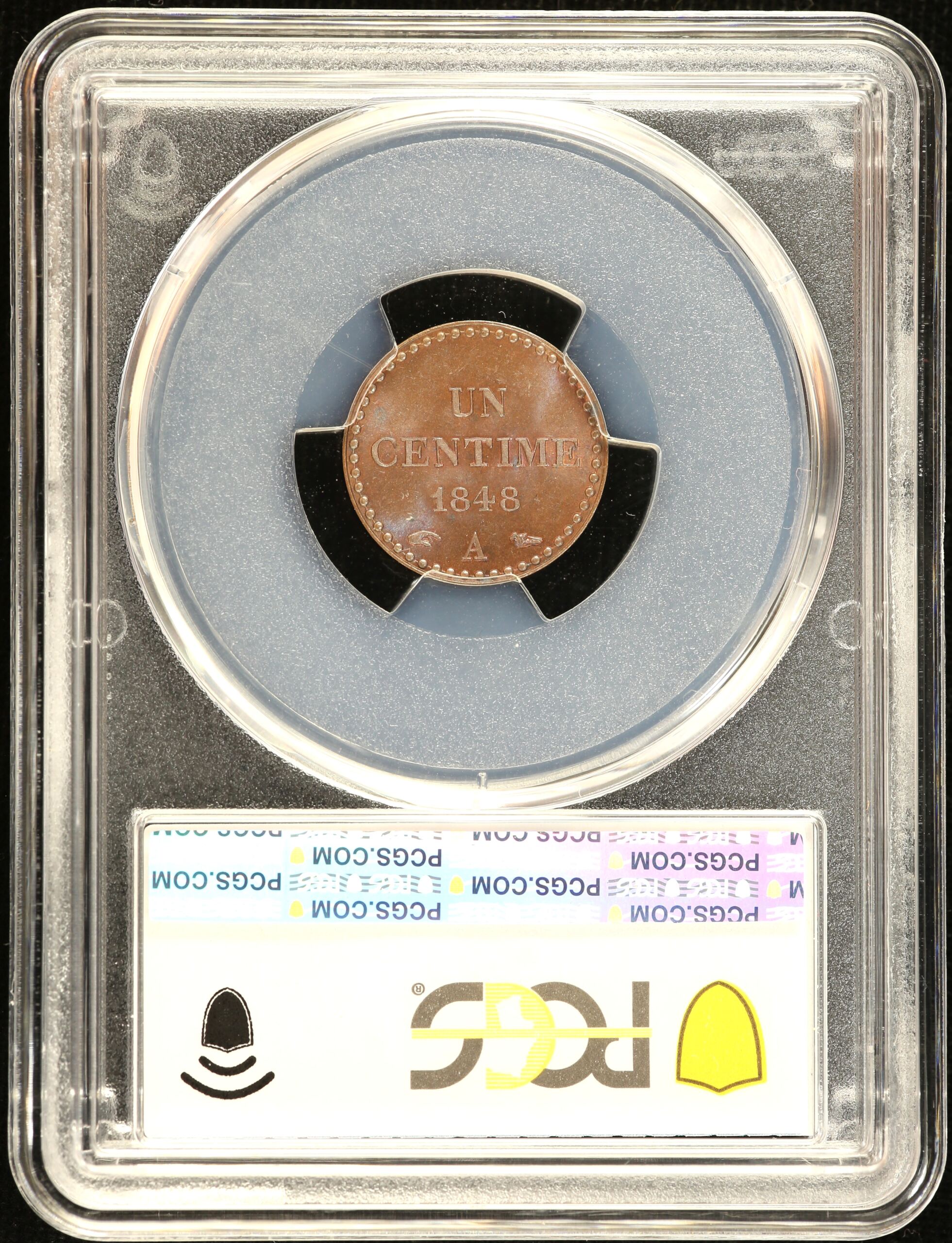 Europe  France  World Coins France Centime 1848 A Gad-84 F-101 PCGS MS65BN 0150396 France Centime 1848 A Gad-84 F-101 PCGS MS65BN 0150396France Centime 1848 A Gad-84 F-101 PCGS MS65BN 0150396 - Image 2