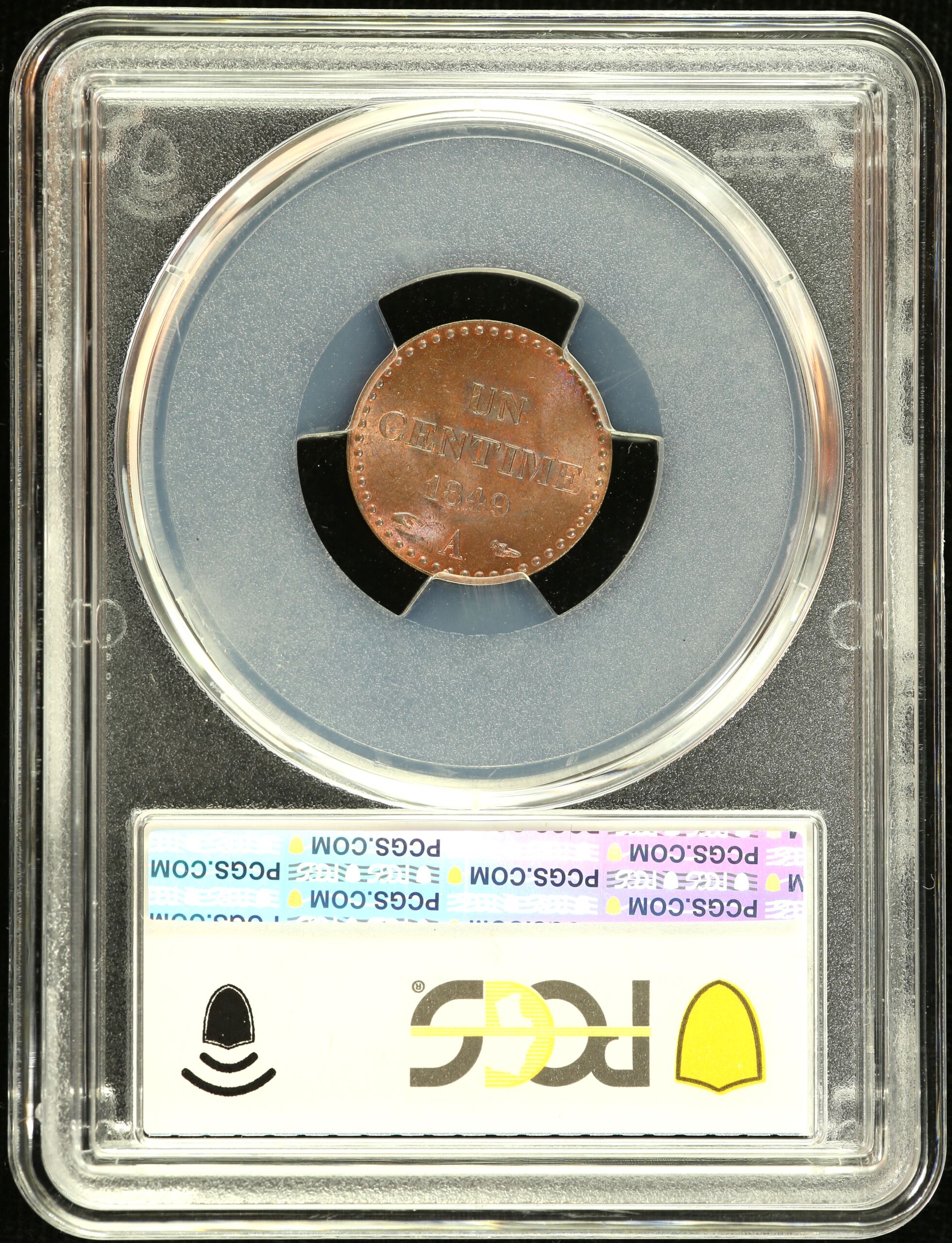 Europe  France  World Coins France Centime 1849 A Gad-84 F-101 PCGS MS64RB 0150400 France Centime 1849 A Gad-84 F-101 PCGS MS64RB 0150400France Centime 1849 A Gad-84 F-101 PCGS MS64RB 0150400 - Image 2