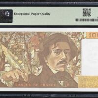 France 100 Francs 1979-86 PMG Gem UNC65 EPQ Pick #154b 0150447