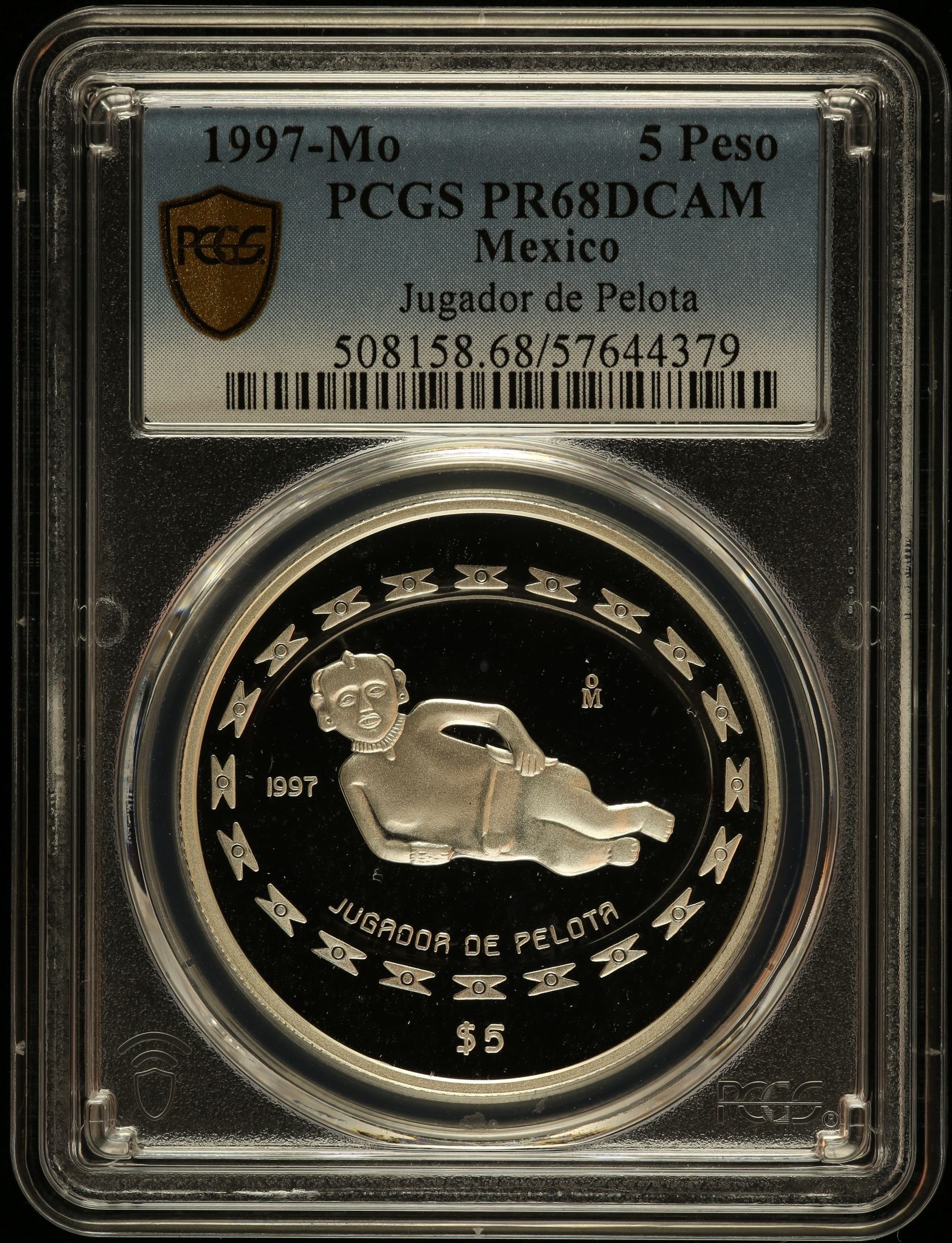 Modern Silver & Minors 5 Peso 1997 Mo PCGS PR68DCAM 0150459