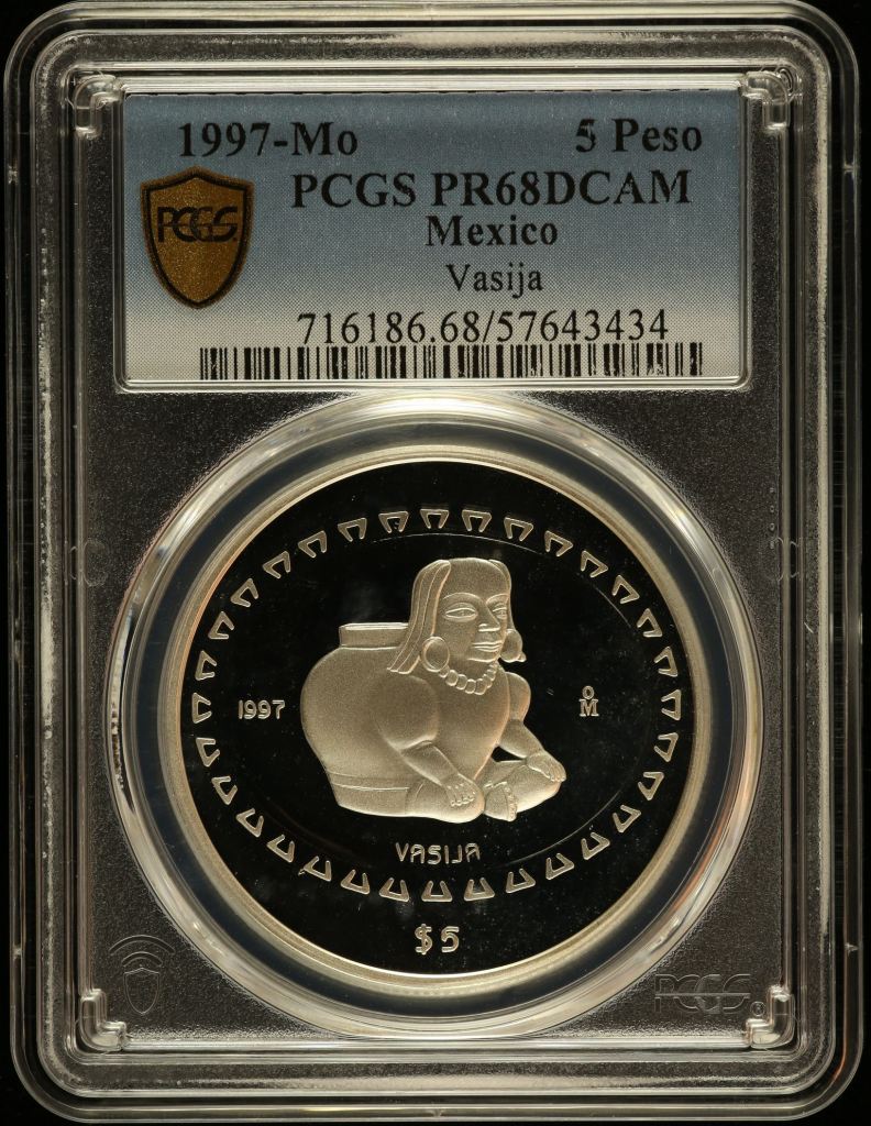 Modern Silver & Minors 5 Peso 1997 Mo PCGS PR68DCAM 0150460
