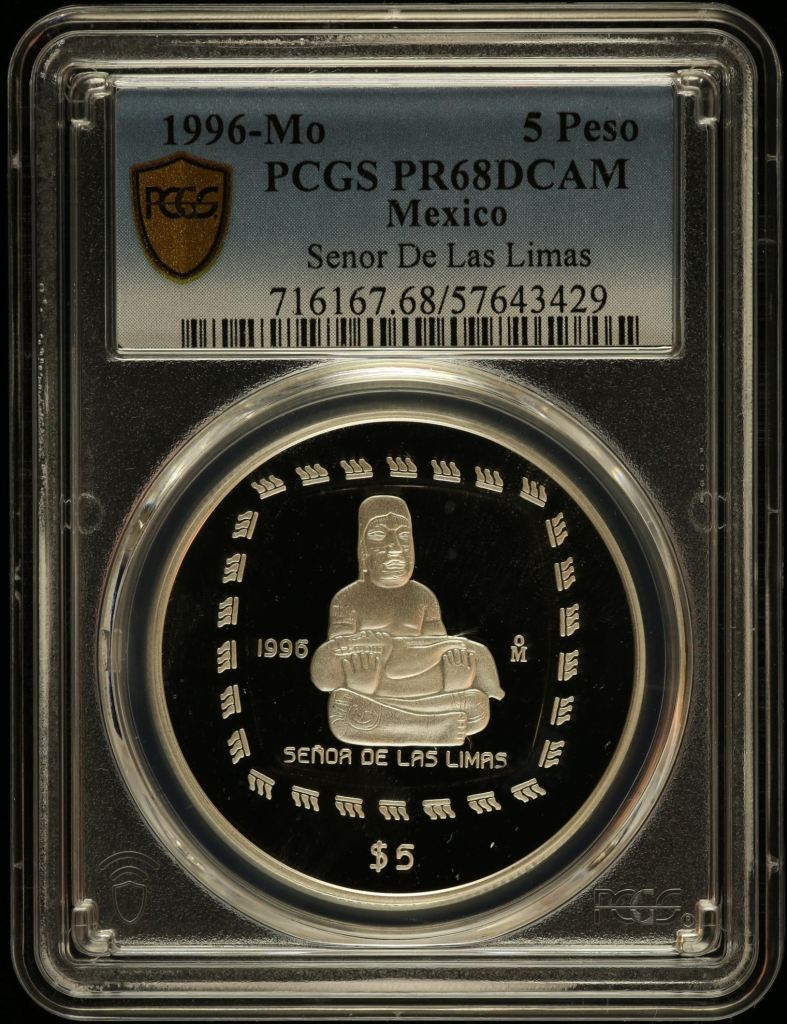 Modern Silver & Minors 5 Peso 1996 Mo PCGS PR68DCAM 0150461