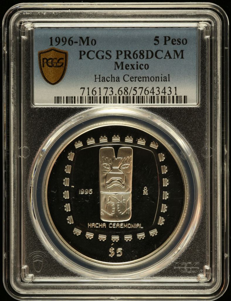 Modern Silver & Minors 5 Peso 1996 Mo PCGS PR68DCAM 0150462