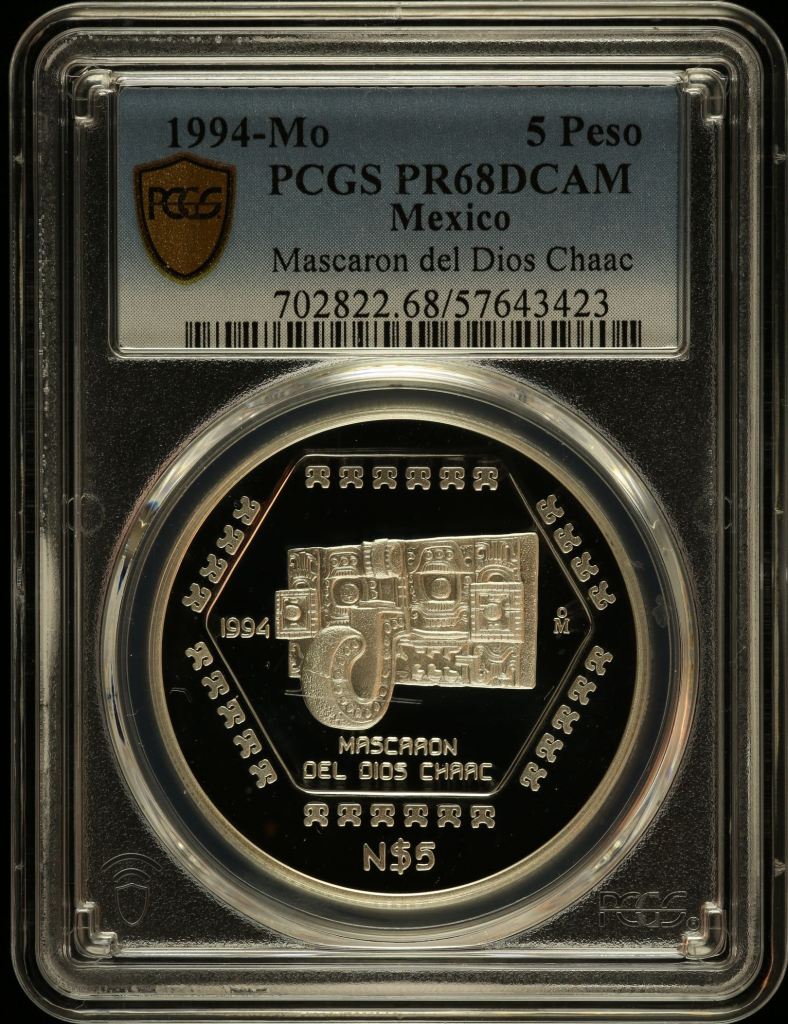 Modern Silver & Minors 5 Peso 1994 Mo PCGS PR68DCAM 0150463