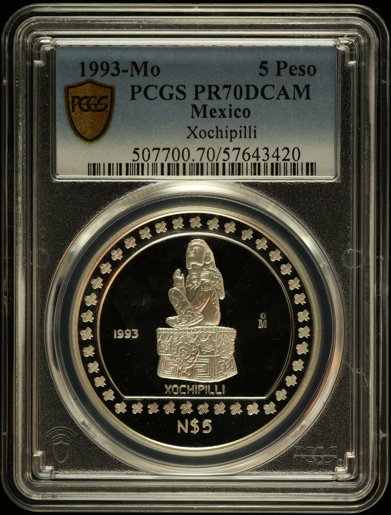 Modern Silver & Minors 5 Peso 1993 Mo PCGS PR70DCAM 0150470