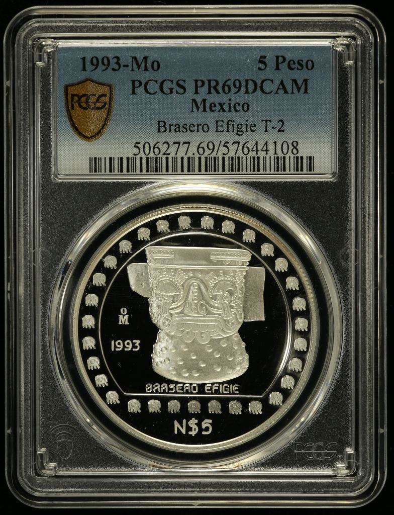Modern Silver & Minors 5 Peso 1993 Mo PCGS PR69DCAM 0150473