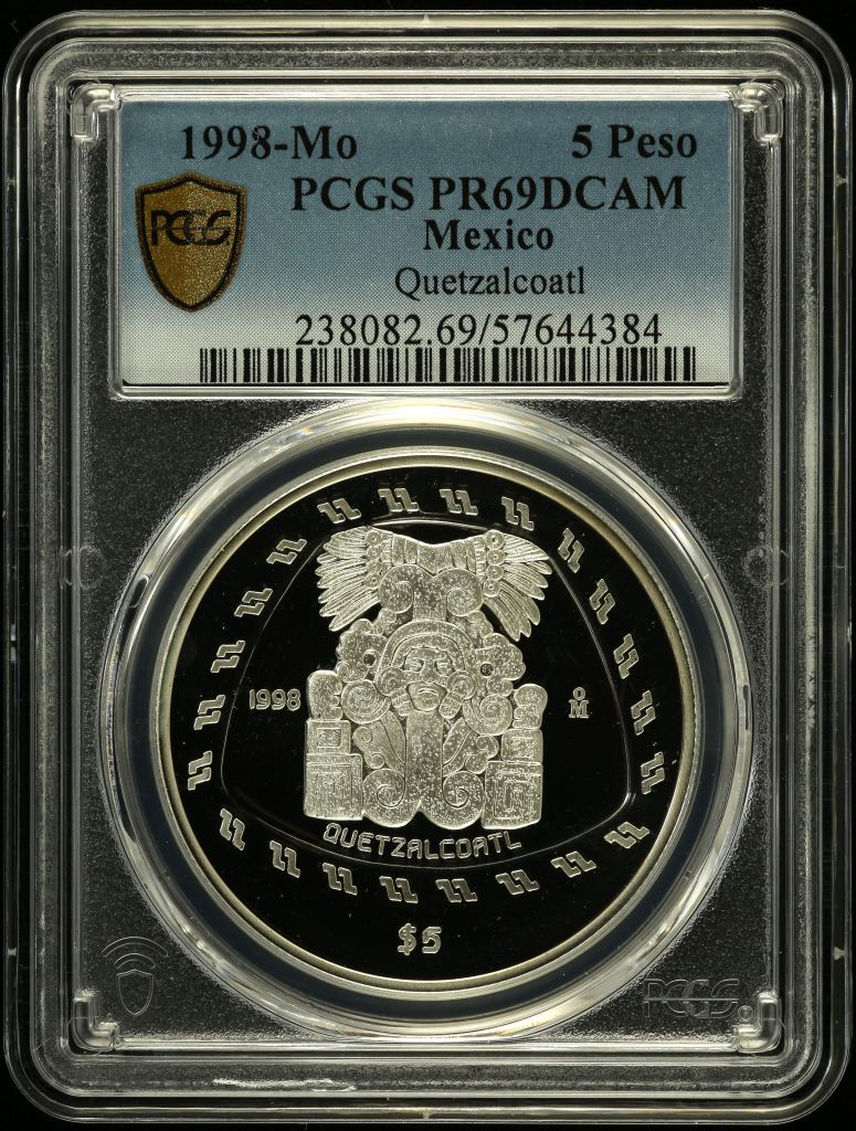 Modern Silver & Minors 5 Peso 1998 Mo PCGS PR69DCAM 0150476