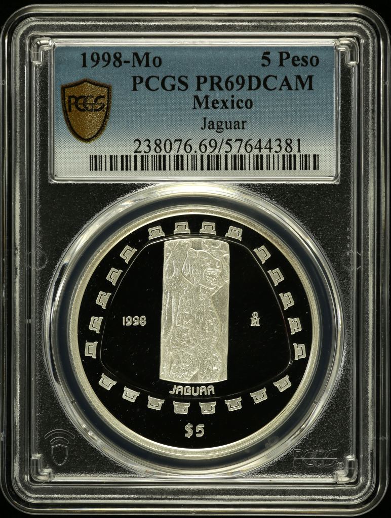 Modern Silver & Minors 5 Peso 1998 Mo PCGS PR69DCAM 0150477