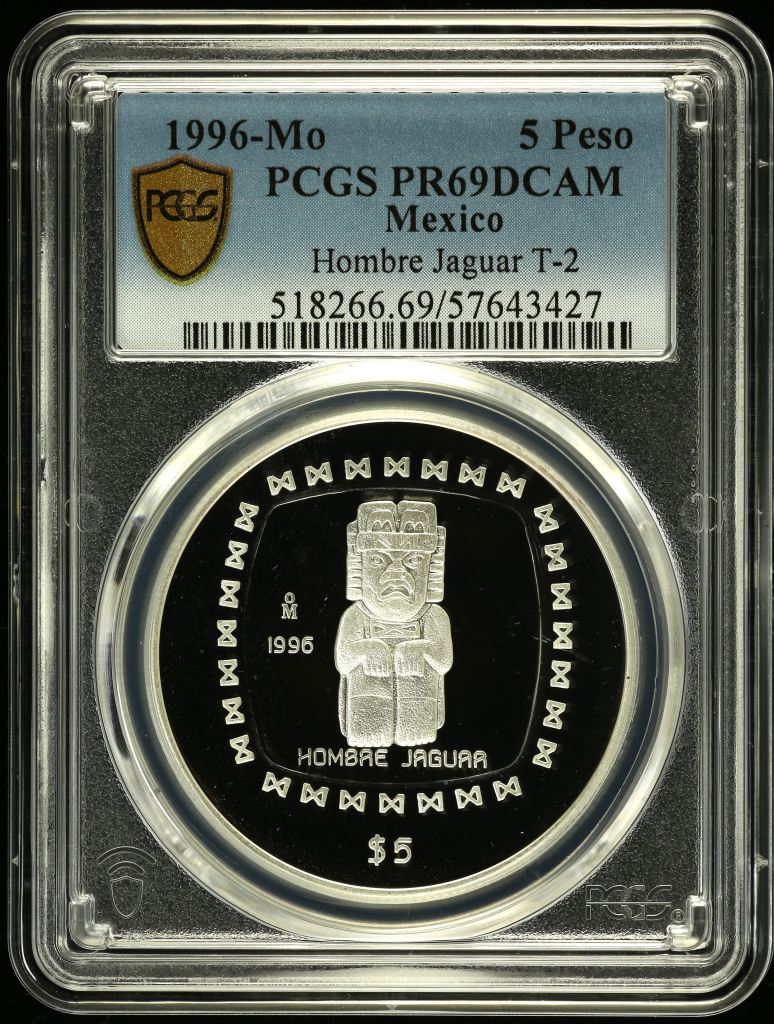 Modern Silver & Minors 5 Peso 1996 Mo PCGS PR69DCAM 0150484