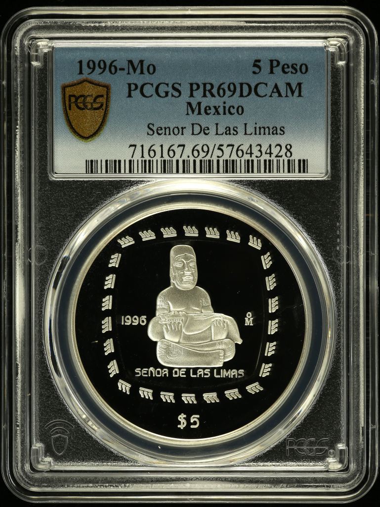 Modern Silver & Minors 5 Peso 1996 Mo PCGS PR69DCAM 0150485