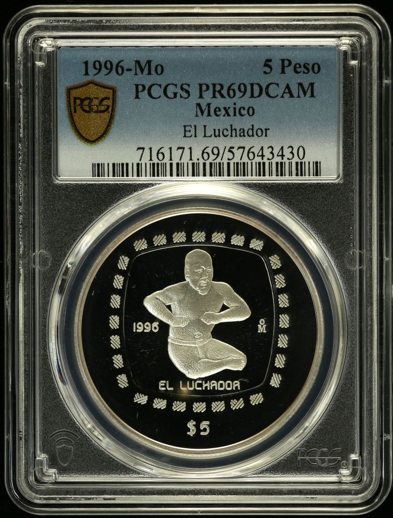 Modern Silver & Minors 5 Peso 1996 Mo PCGS PR69DCAM 0150486