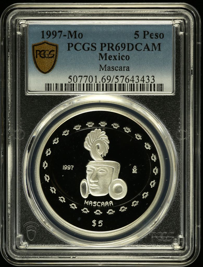 Modern Silver & Minors 5 Peso 1997 Mo PCGS PR69DCAM 0150487