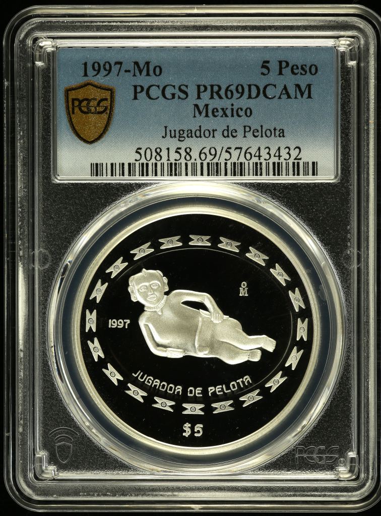 Modern Silver & Minors 5 Peso 1997 Mo PCGS PR69DCAM 0150488
