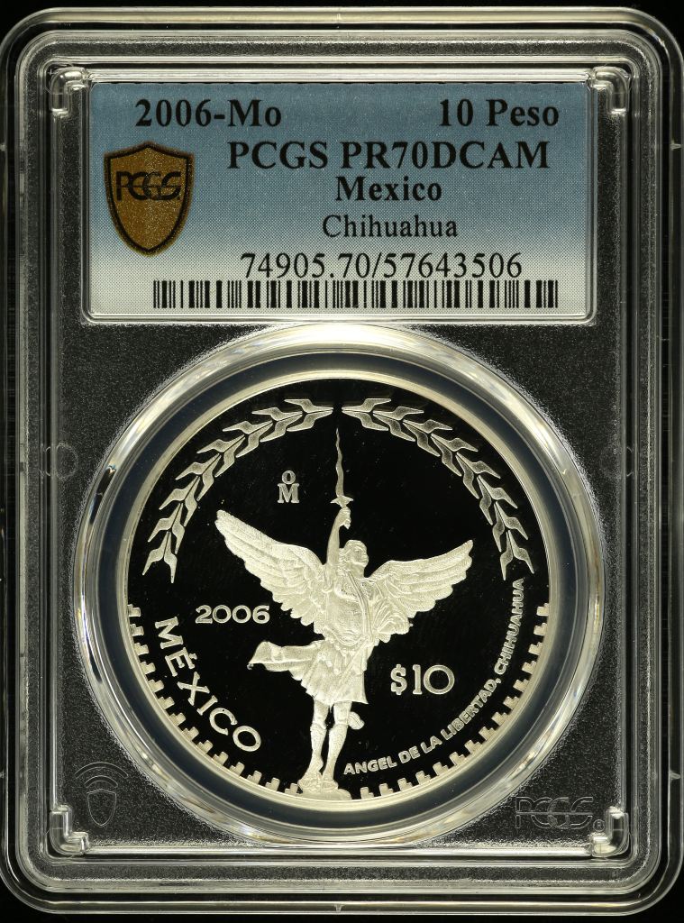 Modern Silver & Minors 10 Peso 2006 Mo PCGS PR70DCAM 0150489
