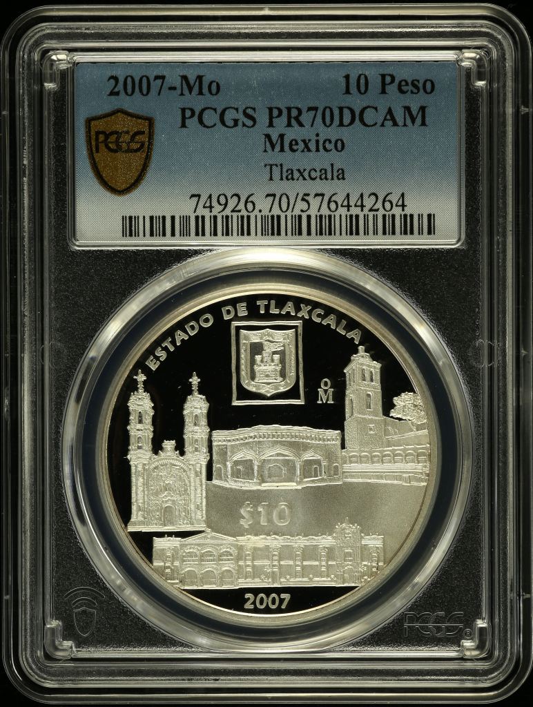 Modern Silver & Minors 10 Peso 2007 Mo PCGS PR70DCAM 0150491