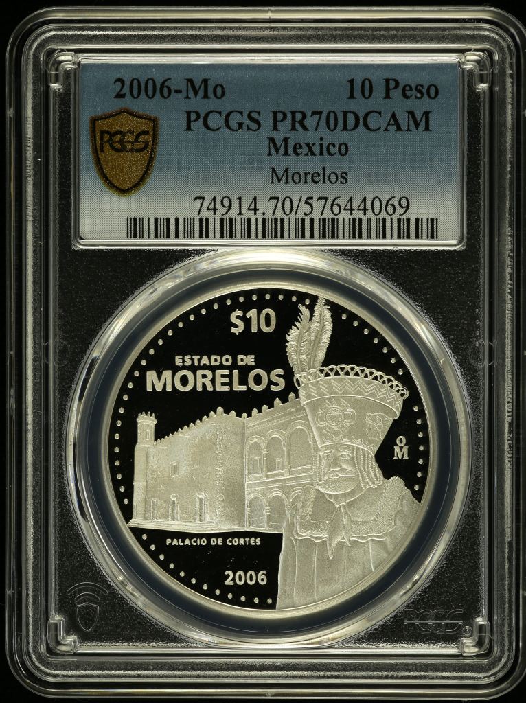 Modern Silver & Minors 10 Peso 2006 Mo PCGS PR70DCAM 0150492