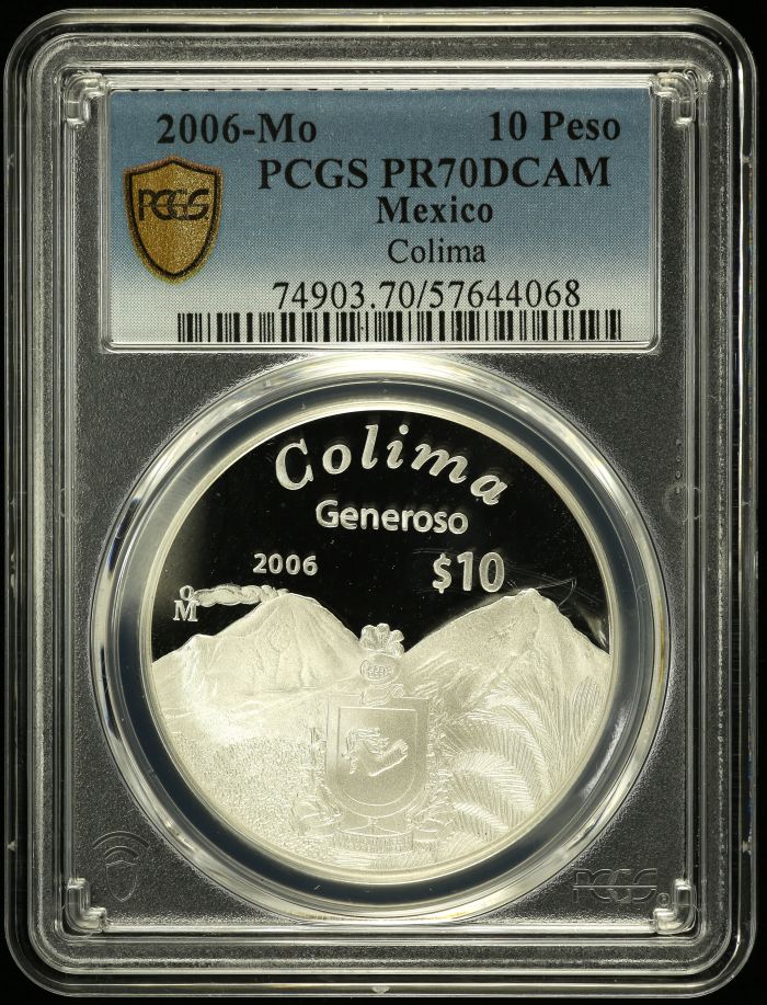 Modern Silver & Minors 10 Peso 2006 Mo PCGS PR70DCAM 0150495Modern Silver & Minors 10 Peso 2006 Mo PCGS PR70DCAM 0150495