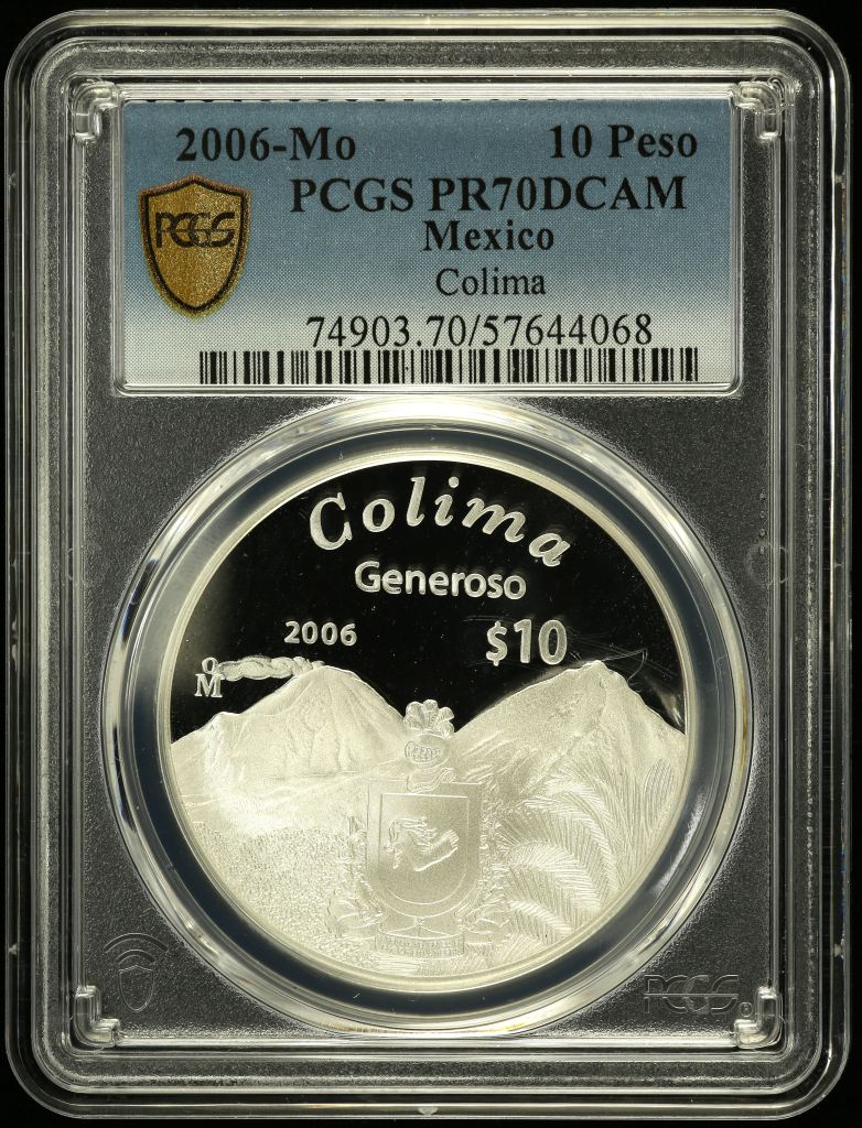 Modern Silver & Minors 10 Peso 2006 Mo PCGS PR70DCAM 0150495