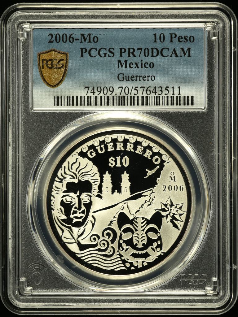 Modern Silver & Minors 10 Peso 2006 Mo PCGS PR70DCAM 0150496