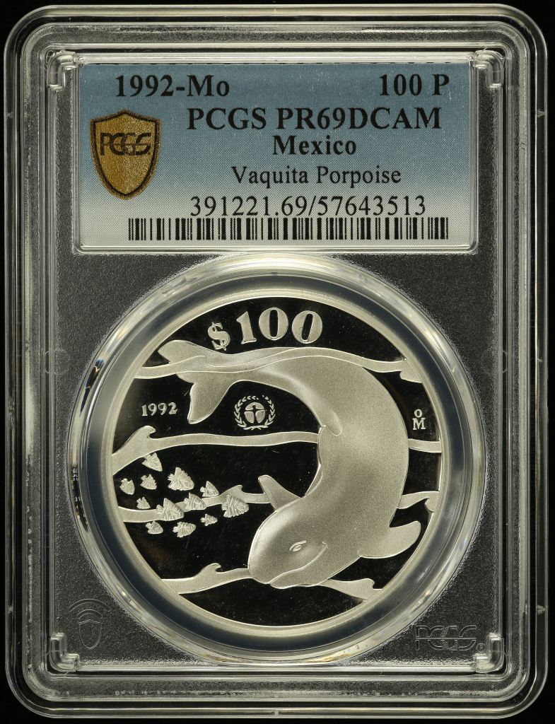 Modern Silver & Minors 100 Peso 1992 Mo PCGS PR69DCAM 0150501