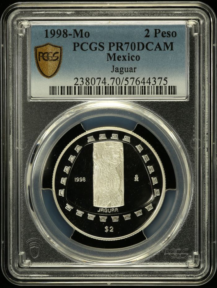 Modern Silver & Minors 2 Peso 1998 Mo PCGS PR70DCAM 0150503Modern Silver & Minors 2 Peso 1998 Mo PCGS PR70DCAM 0150503