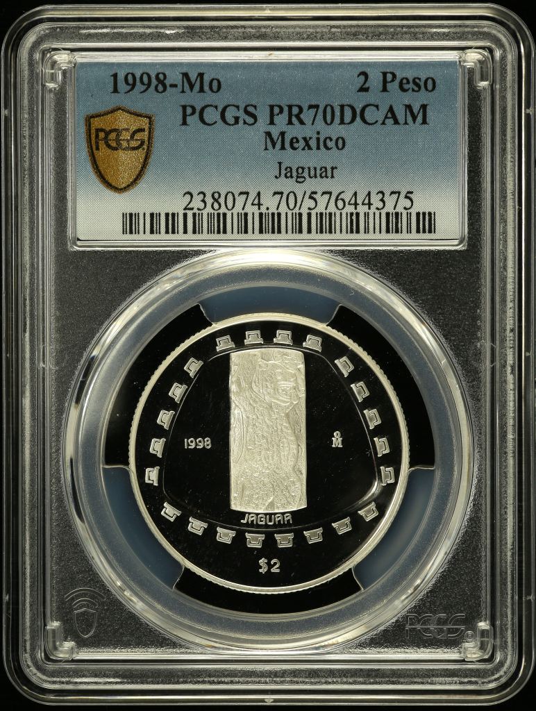 Modern Silver & Minors 2 Peso 1998 Mo PCGS PR70DCAM 0150503