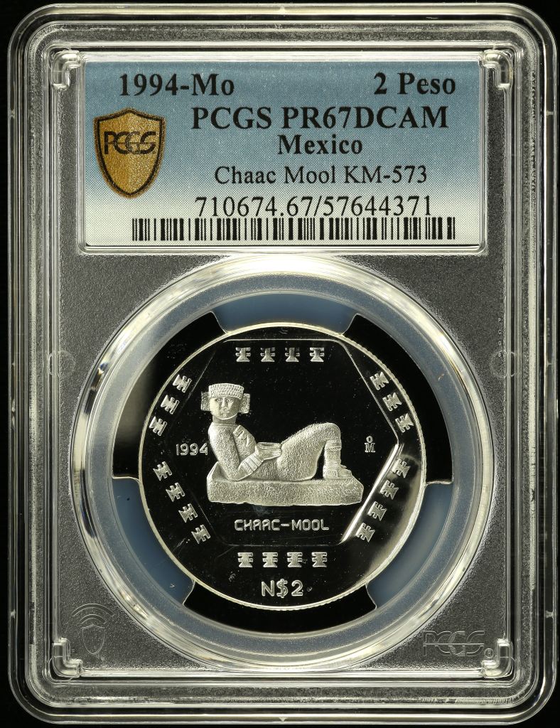 Modern Silver & Minors 2 Peso 1994 Mo KM-573 PCGS PR67DCAM 0150506