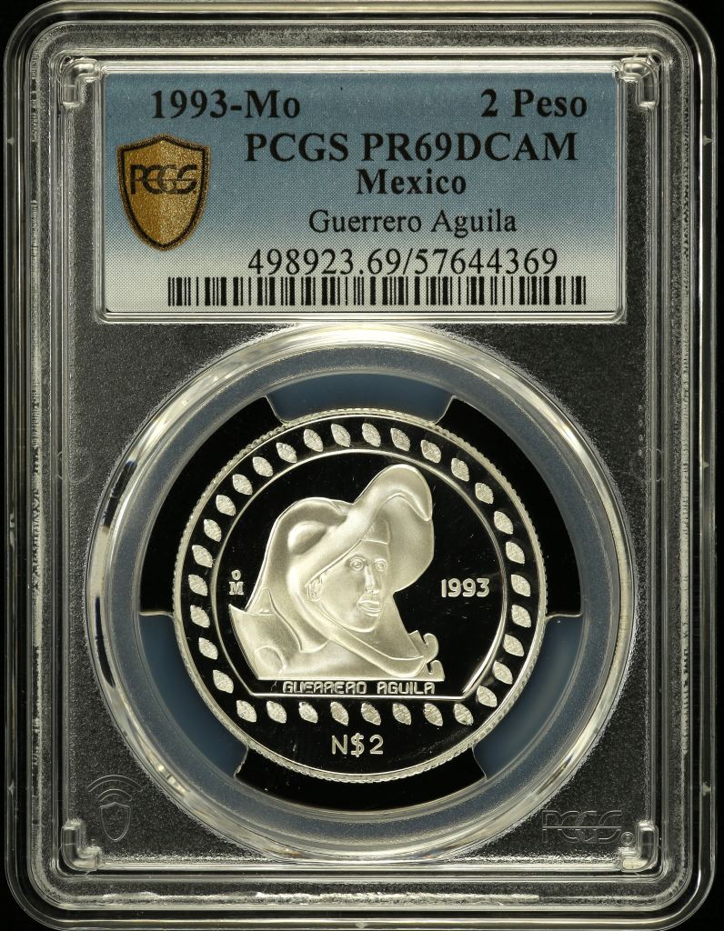 Modern Silver & Minors 2 Peso 1993 Mo PCGS PR69DCAM 0150507