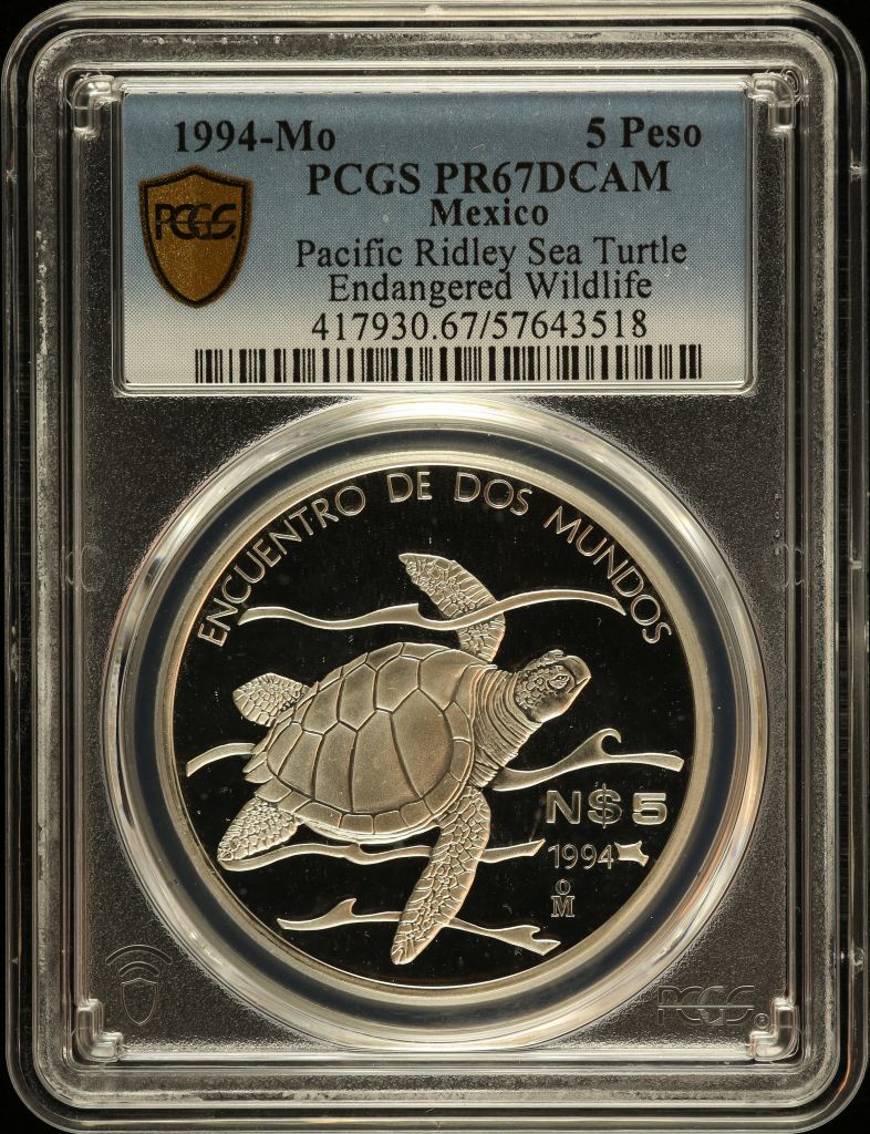 Modern Silver & Minors 5 Peso 1994 Mo PCGS PR67DCAM 0150589