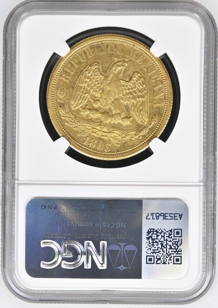 Republic Gold 20 Peso 1883 Mo M NGC AU58 0150601Republic Gold 20 Peso 1883 Mo M NGC AU58 0150601 - Image 2