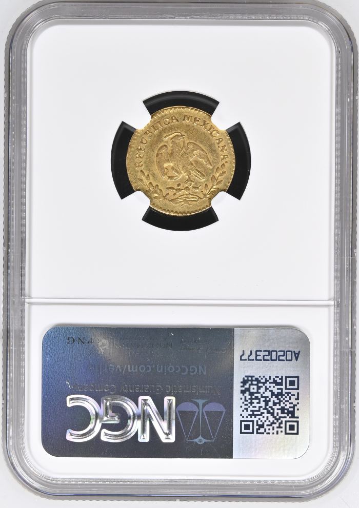 Republic Gold Escudo 1862 Go YE NGC AU53 0150604Republic Gold Escudo 1862 Go YE NGC AU53 0150604 - Image 2