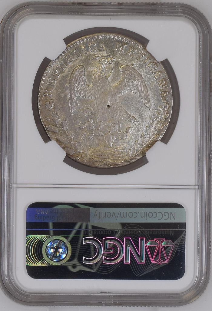 Oaxaca 8 Reales 1860 Oa AE NGC MS61 0150606Oaxaca 8 Reales 1860 Oa AE NGC MS61 0150606 - Image 2