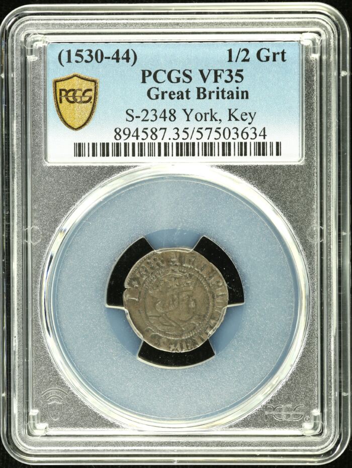 UK (Great Britain) Halfgroat (1530-44) PCGS VF35 0150690UK (Great Britain) Halfgroat (1530-44) PCGS VF35 0150690