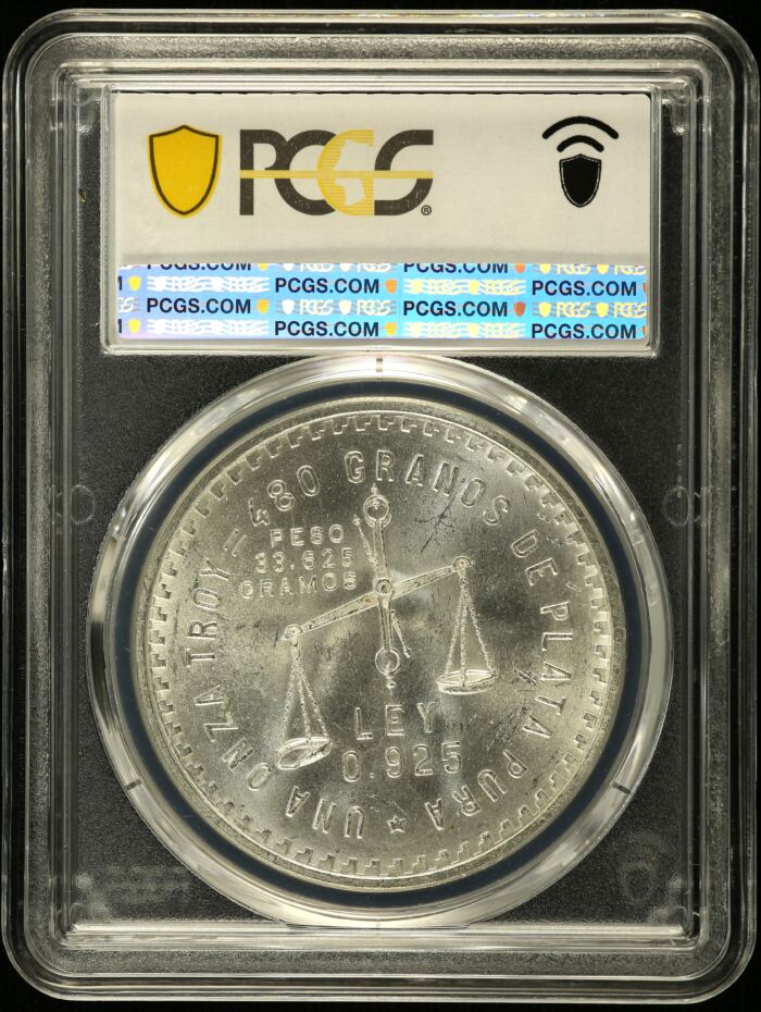 Modern Silver & Minors Onza 1949 Mo PCGS MS64 KM-M49a 0150701Modern Silver & Minors Onza 1949 Mo PCGS MS64 KM-M49a 0150701 - Image 2
