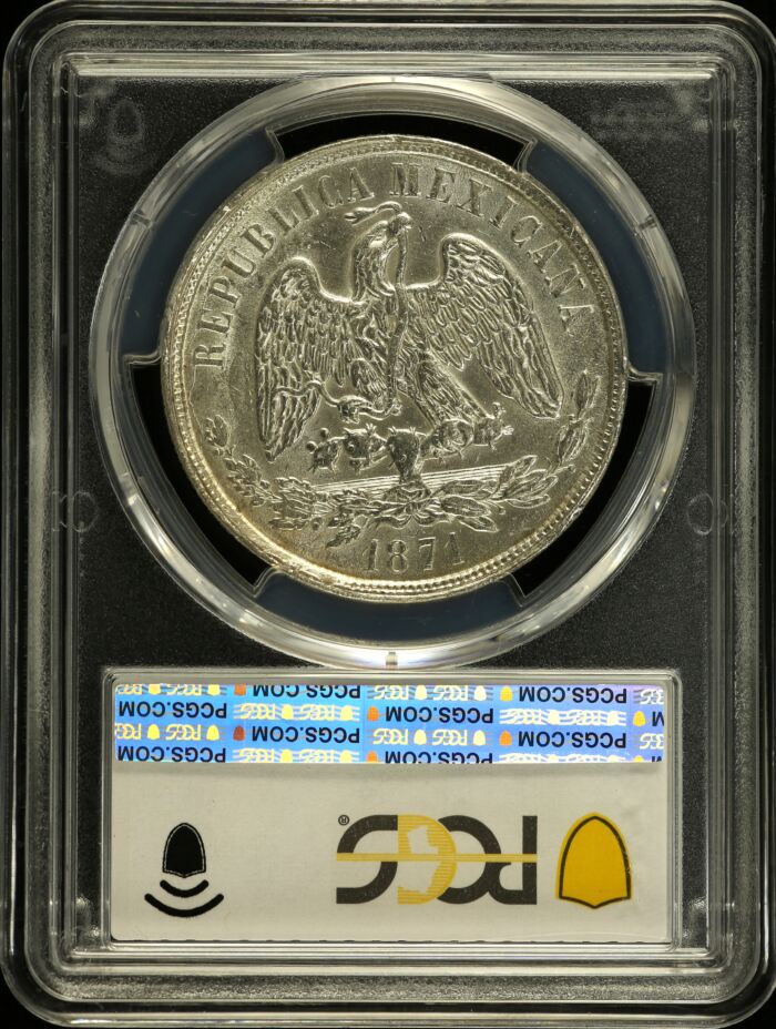 Republic Silver & Minors Peso 1871 Mo M PCGS MS61 KM-408.5 0150705Republic Silver & Minors Peso 1871 Mo M PCGS MS61 KM-408.5 0150705 - Image 2