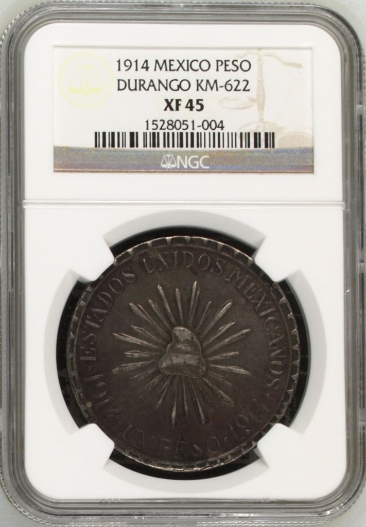 Durango Peso 1914 Durango KM-622 NGC XF45 0150708