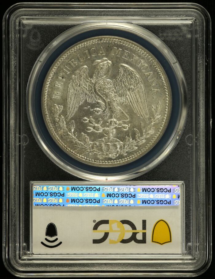 Republic Silver & Minors Peso 1908 Mo GV PCGS MS63 KM-409.2 0150710Republic Silver & Minors Peso 1908 Mo GV PCGS MS63 KM-409.2 0150710 - Image 2