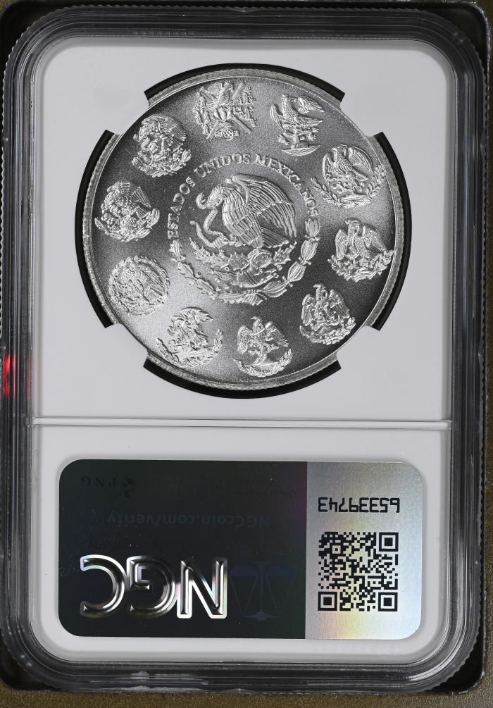 Modern Silver & Minors Onza 2008 Mo NGC MS69 0150933Modern Silver & Minors Onza 2008 Mo NGC MS69 0150933 - Image 2