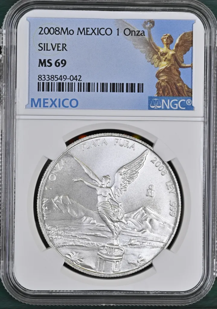 Modern Silver & Minors Onza 2008 Mo NGC MS69 0150943