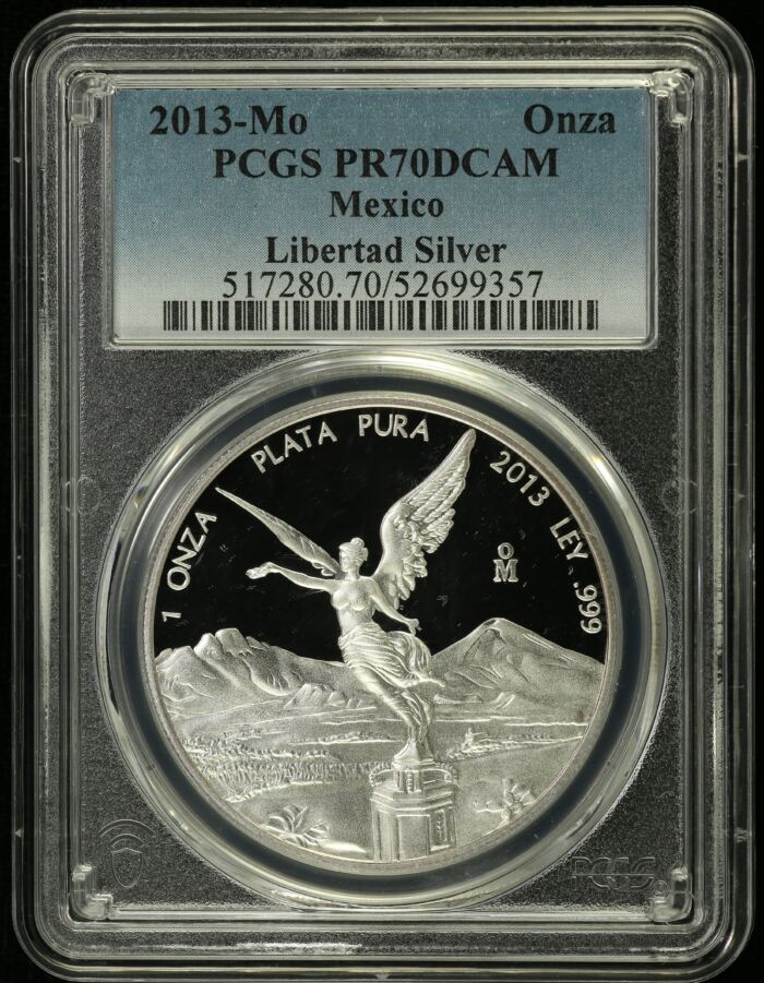 Modern Silver & Minors Onza 2013 Mo PCGS PR70DCAM 0151279Modern Silver & Minors Onza 2013 Mo PCGS PR70DCAM 0151279