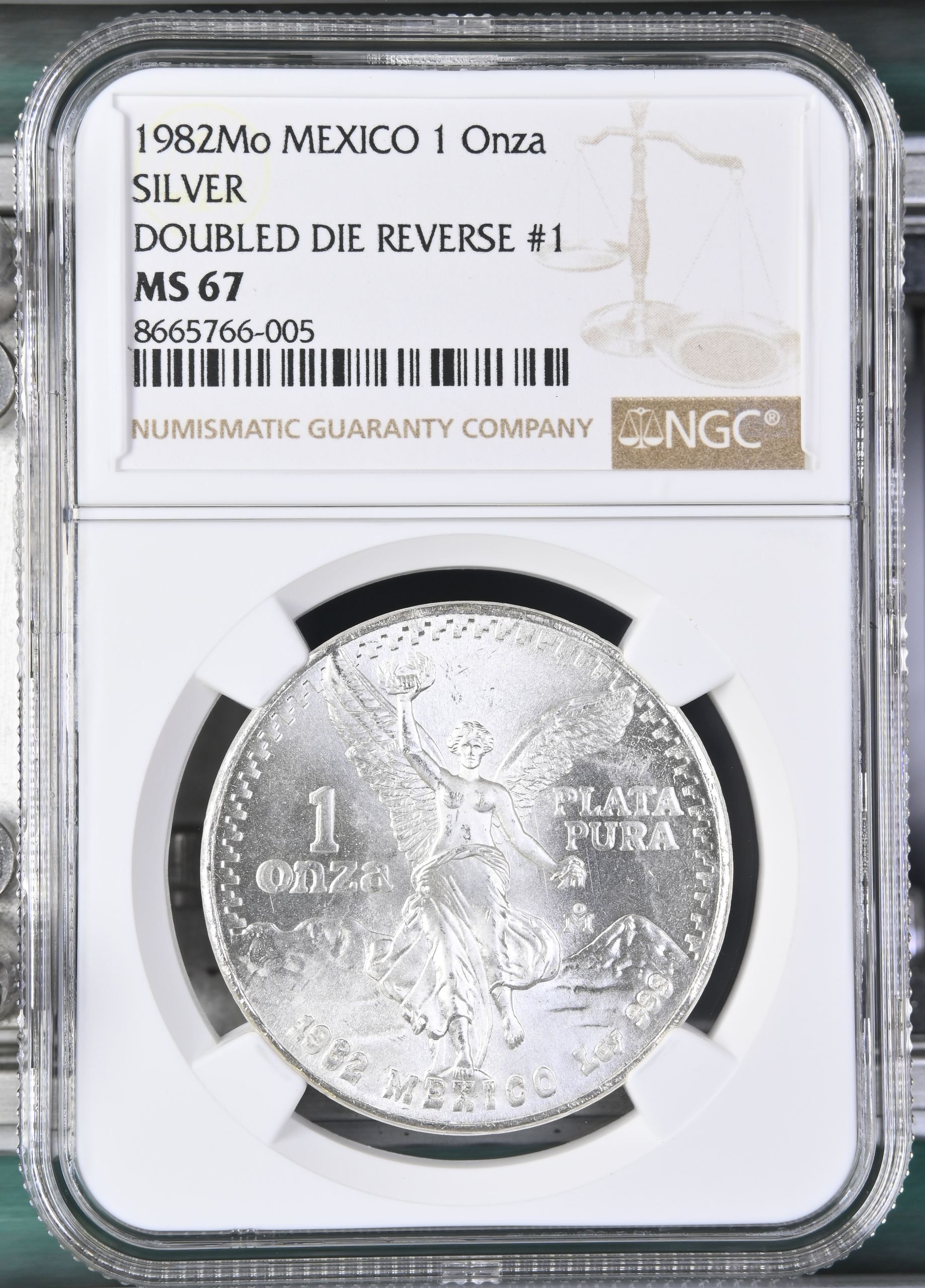 Modern Silver & Minors Onza 1982 Mo NGC MS67 0151328