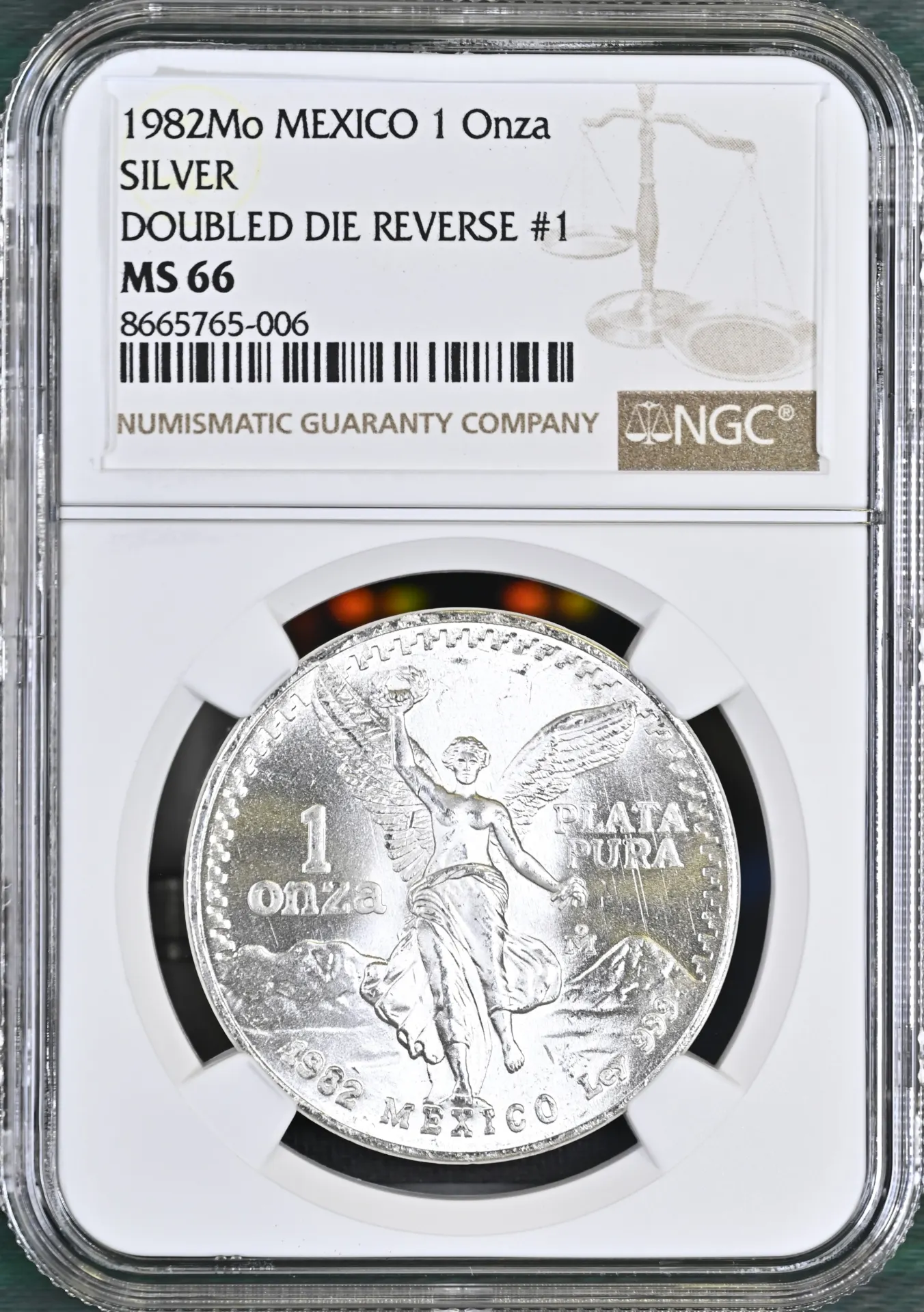 Modern Silver & Minors Onza 1982 Mo NGC MS66 0151335