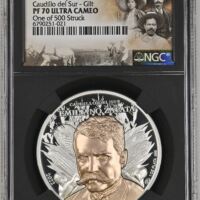 Medals & Tokens Emiliano Zapata 1oz Silver Medal 2022 NGC PF70