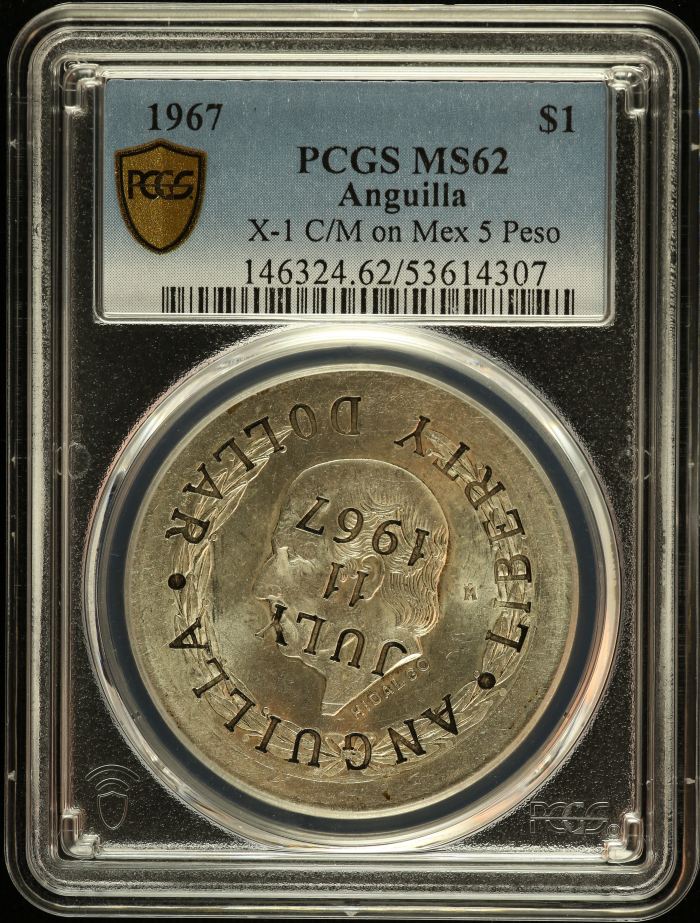 Other Anguilla Liberty Dollar 1967 PCGS MS62 0151579Other Anguilla Liberty Dollar 1967 PCGS MS62 0151579