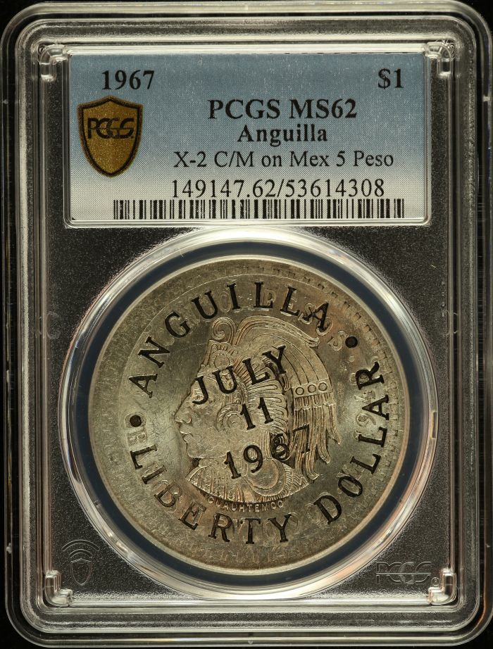 Other Anguilla Liberty Dollar 1967 PCGS MS62 0151581Other Anguilla Liberty Dollar 1967 PCGS MS62 0151581