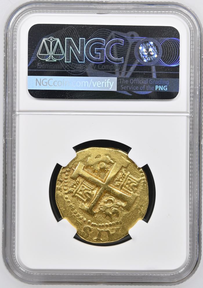 Peru 8 Escudos 1736 Lima N NGC AU55 0151638Peru 8 Escudos 1736 Lima N NGC AU55 0151638 - Image 2