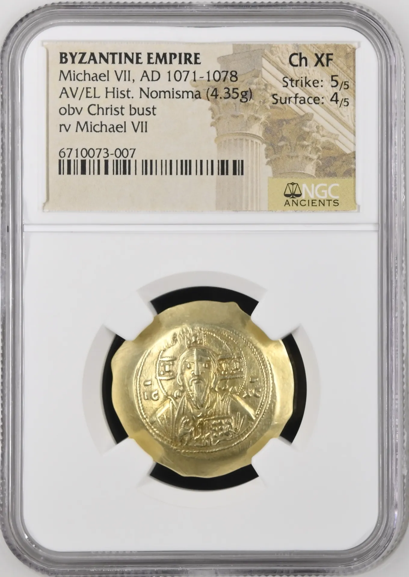Ancient Coins Byzantine Byzantine Michael VII 1071-1078 AD AV/EL Histamenon Nomisma NGC Ch XF 0151658 Byzantine Michael VII 1071-1078 AD AV/EL Histamenon Nomisma NGC Ch XF 0151658Byzantine Michael VII 1071-1078 AD AV/EL Histamenon Nomisma NGC Ch XF 0151658